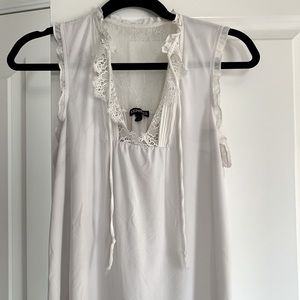 Express white lace top